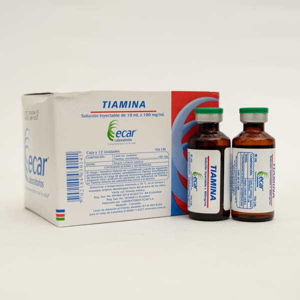 TIAMINA 1G AMPOLLA X 10ML  ECAR