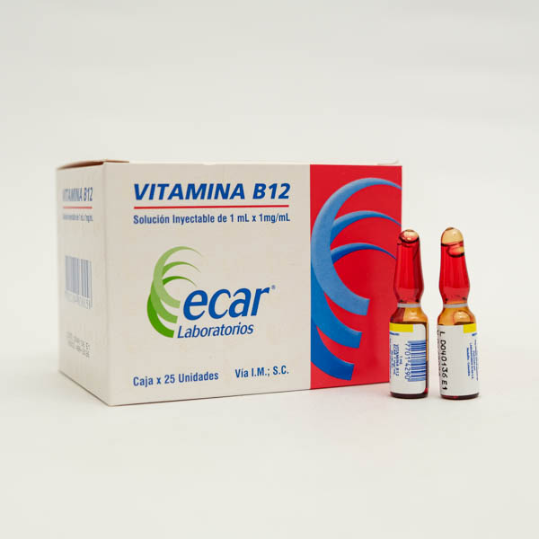 VITAMINA B12 AMP X 1ML  ECAR