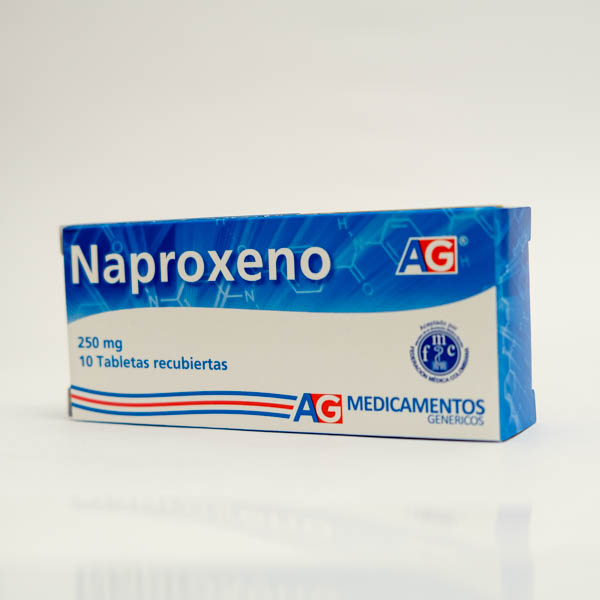 NAPROXENO TAB 250MG X 10 AG