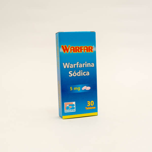 WARFAR TAB 5MG X 30 WARFARINA SODI BIOQUIFAR