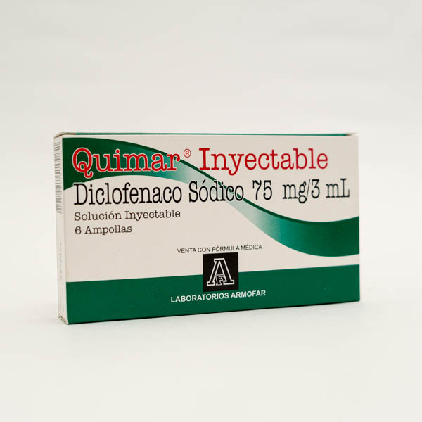 QUIMAR AMP 75MG X 6 DICLOFENACO ARMOFAR