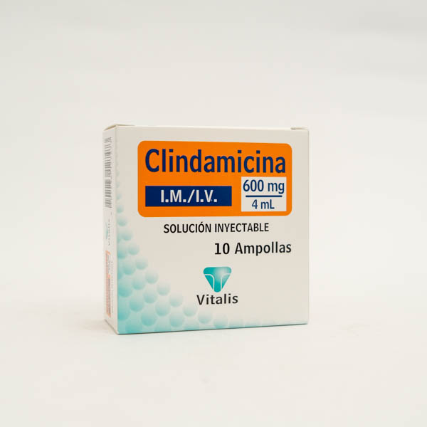 CLINDAMICINA AMP 600MG X 10  VITALIS