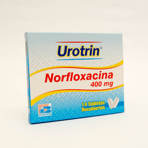 UROTRIN TAB 400G X 14 NORFLOXACINO BIOQUIFAR