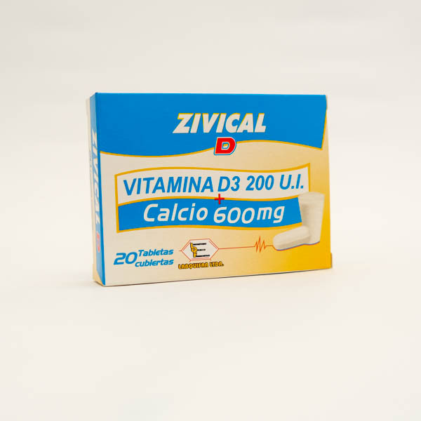 ZIVICAL D TAB X 20 CARBON CAL LABQUIFAR