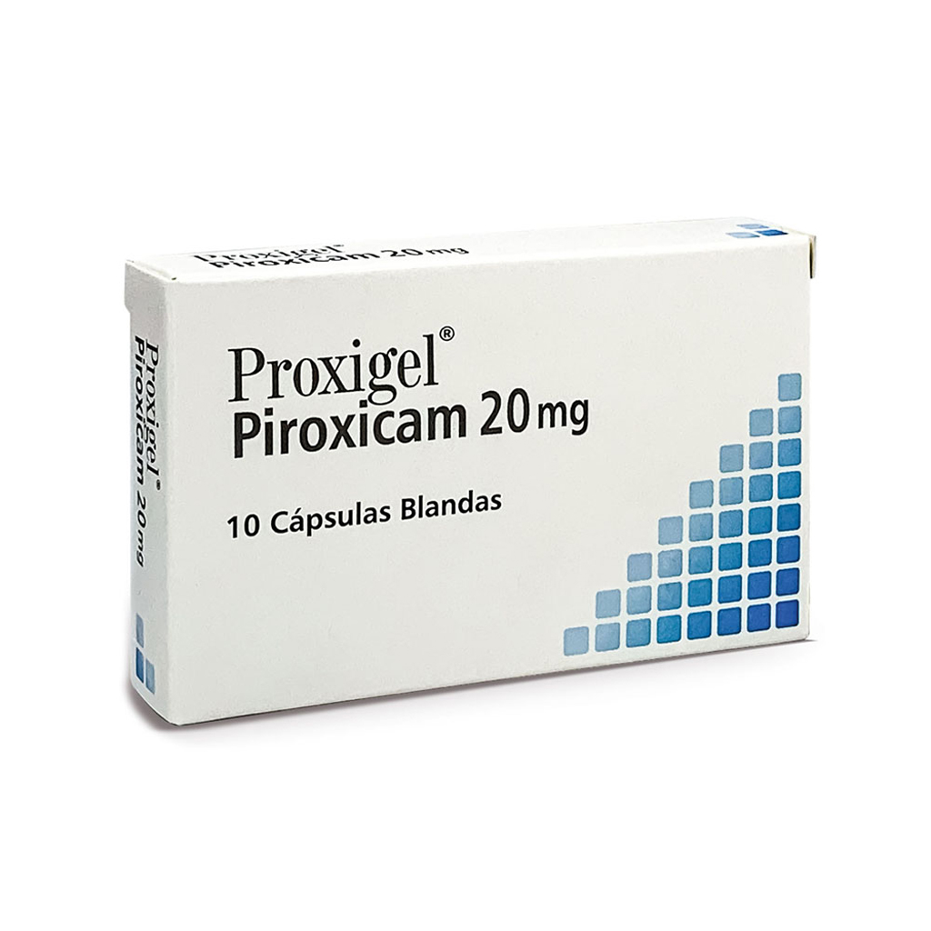 PIROXICAM CAP 20MG X 10 PROXIGEL  EURO MADURO