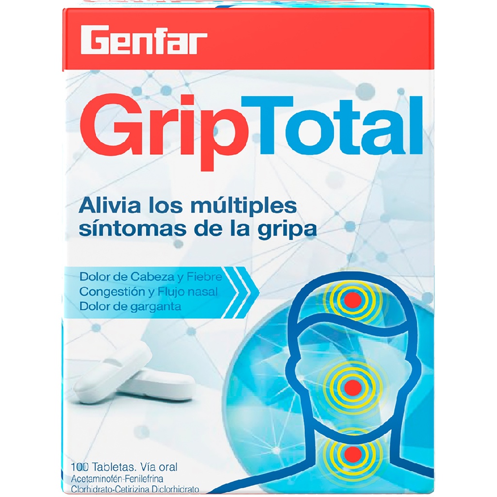 GENFARGRIP TOTAL TAB X 100  GF