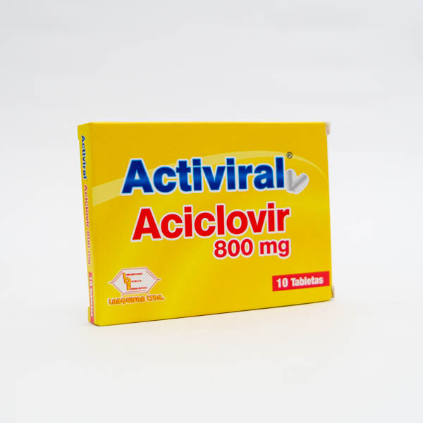 ACTIVIRAL TAB 800MG X 10  ACICLOVIR LABQUIFAR