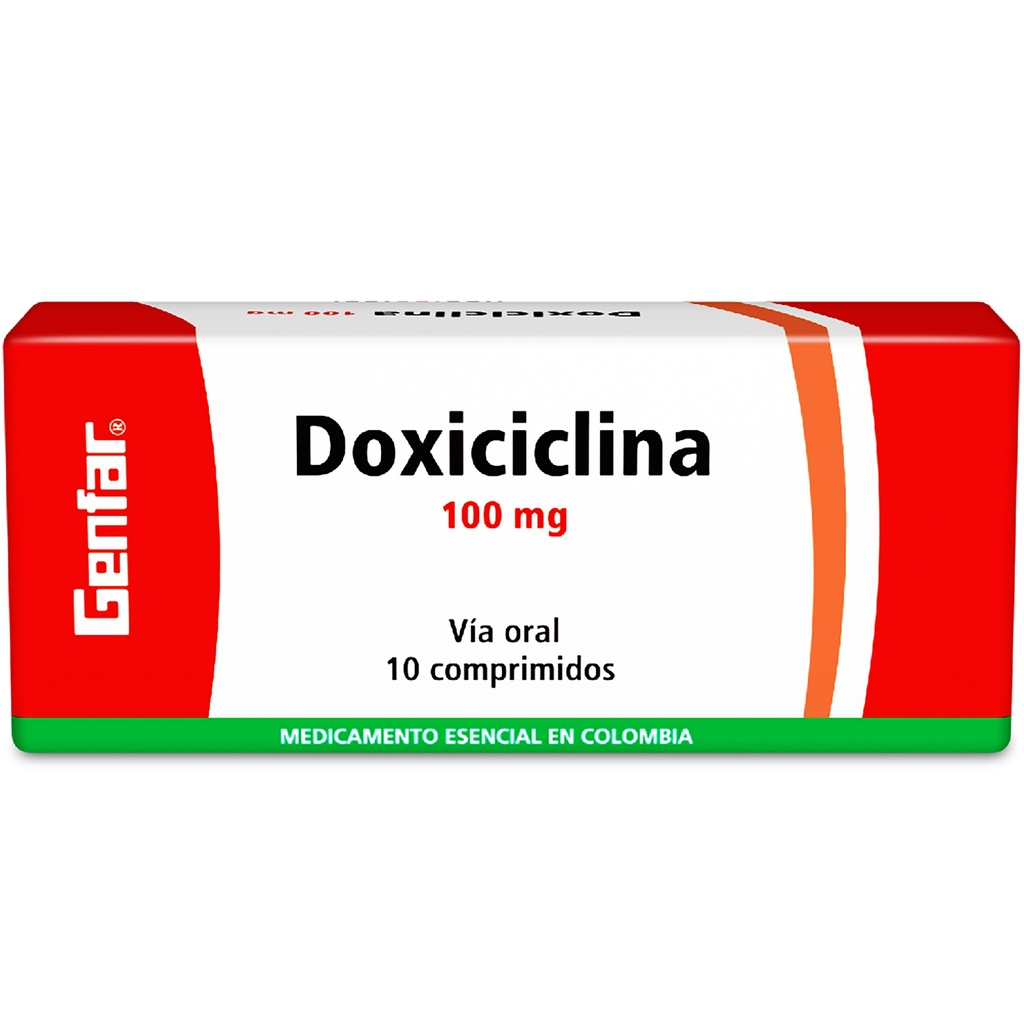 DOXICICLINA TAB 100MG X 10  GF