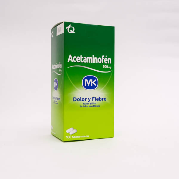 ACETAMINOFEN TAB 500MG X 100 MK