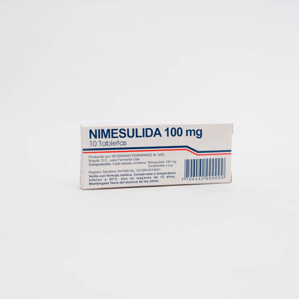 NIMESULIDA TAB 100MG X 10 FARMANAL VITAFAR