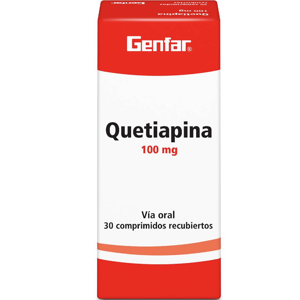 QUETIAPINA TAB 100MG X 30  GF