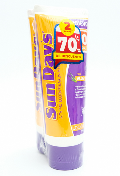 SUNDAYS LOCION FPS 50 TUB X 120GR OFERTA X 2