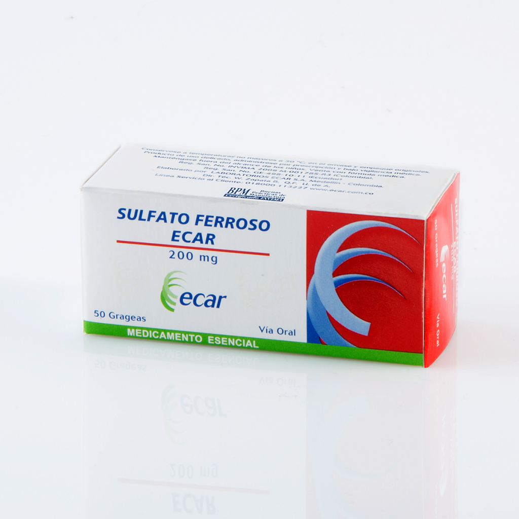 SULFATO FERR TAB 200MG X 50  ECAR