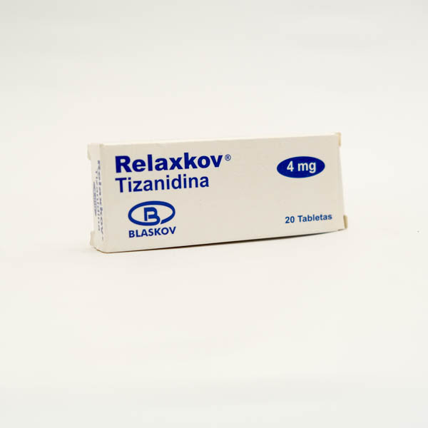 TIZANIDINA TAB 4MG X 20 RELAXKOV