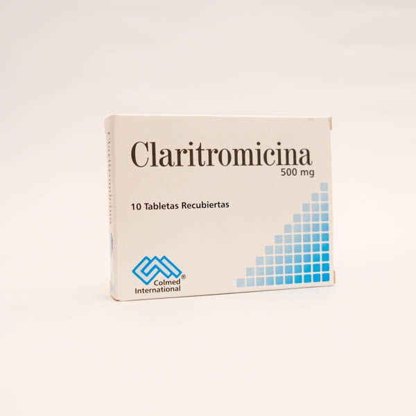 CLARITROMICINA TAB 500MG X 10  COLMED