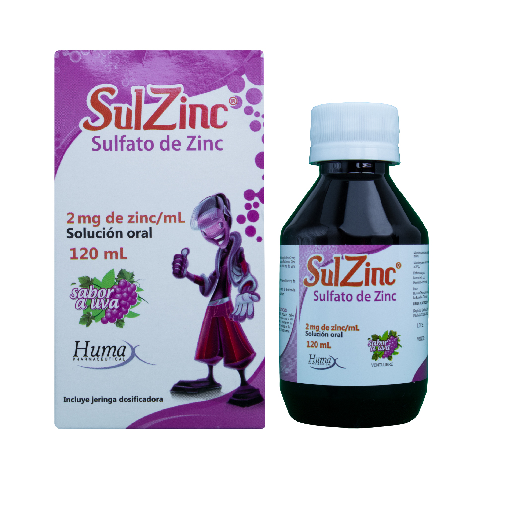 SULZINC SULFATO FRAS X 120ML  HUMAX