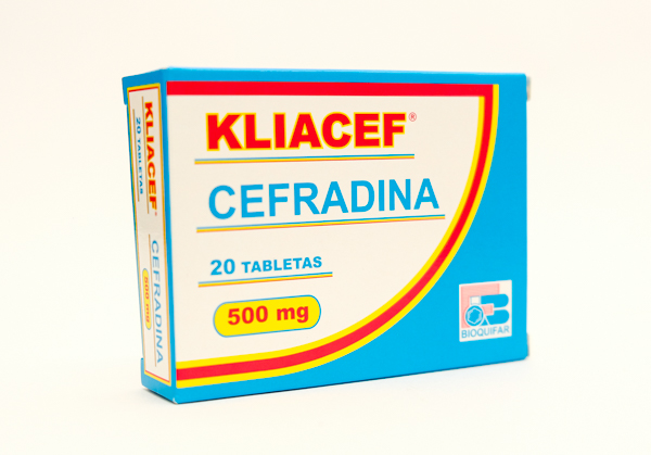 KLIACEF TAB 500MG X 20 CEFRADINA BIOQUIFAR