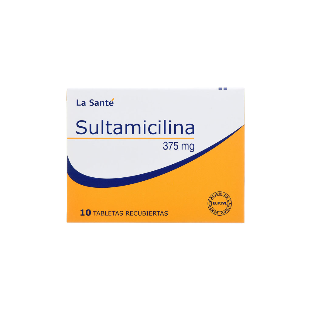 SULTAMICILINA TAB 375MG X 10  LASANTE