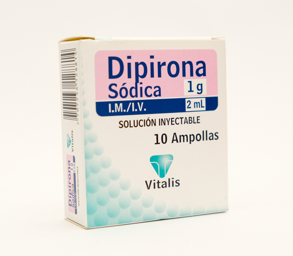 DIPIRONA AMP 1GR 2ML X 10 VITALIS