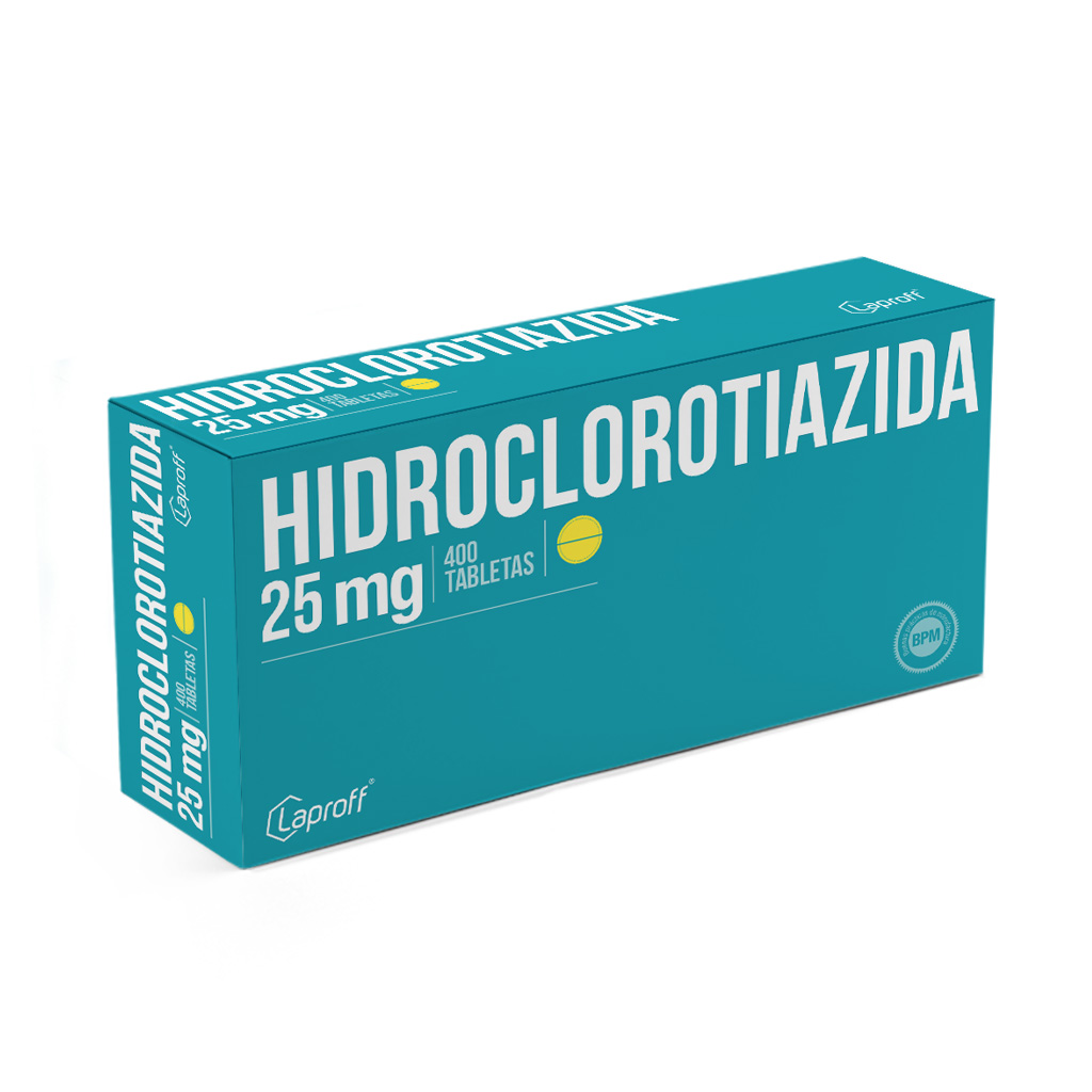 HIDROCLOROTIAZIDA TAB 25MG X 400  LAPROFF