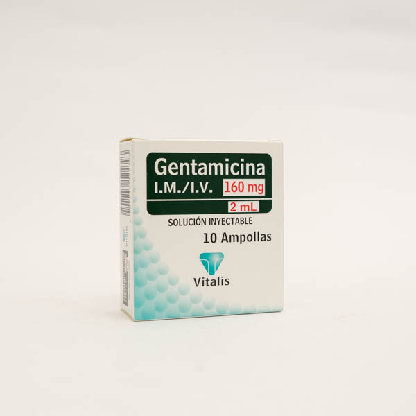 GENTAMICINA AMP 160MG X 10  VITALIS