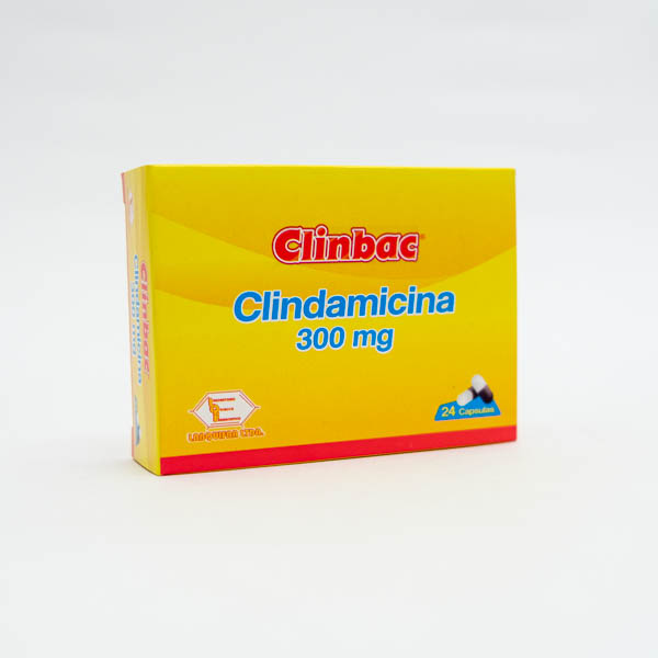 CLINBAC CAP 300MG X 24 CLINDAMICI  LABQUIFAR