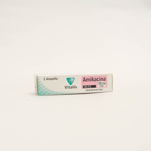 AMIKACINA AMP 100MG X 1  VITALIS