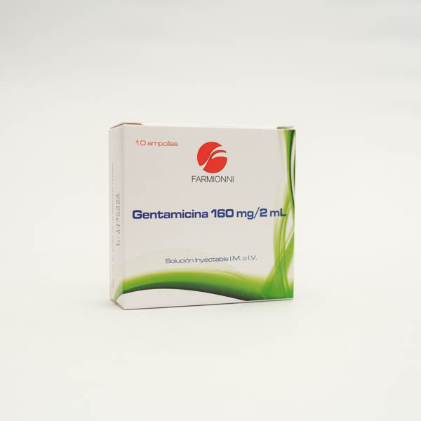 GENTAMICINA AMP 160MG X 10 FARMIONI