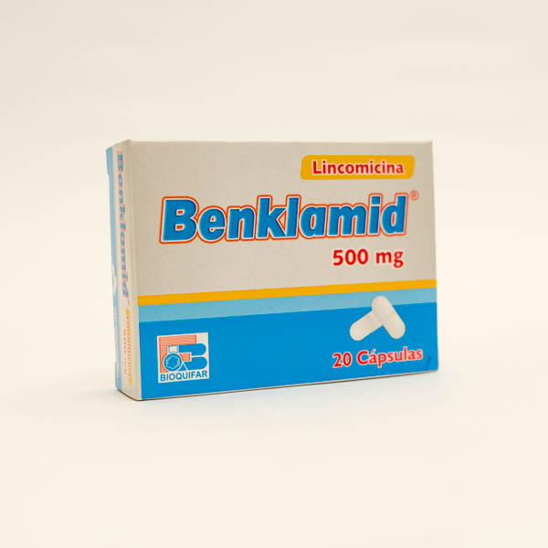 BENKLAMID TAB 500MG X 20  LINCOMICINA BIOQUIFAR