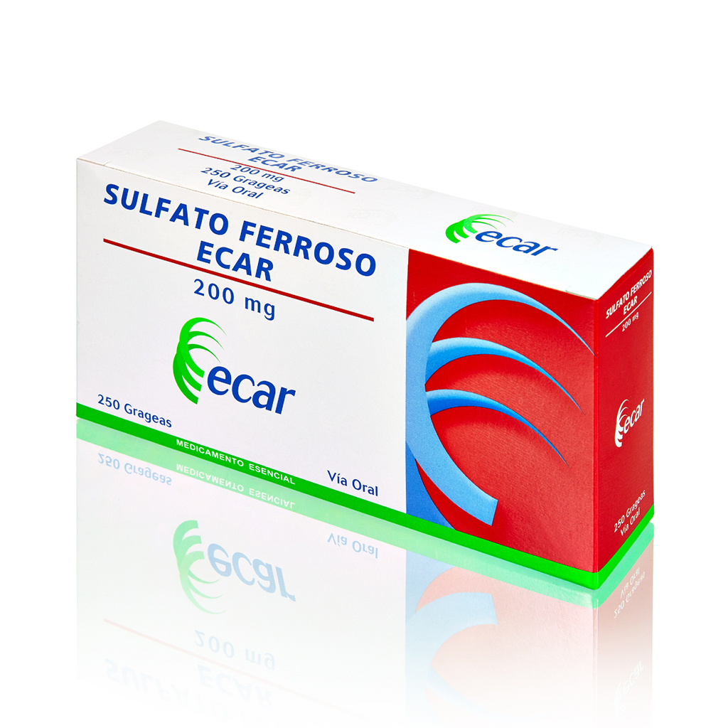 SULFATO FERR TAB 200MG X 250  ECAR