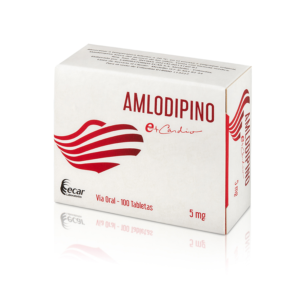 AMLODIPINO TAB 5MG X 100  ECAR