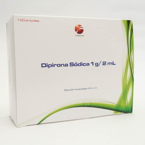 DIPIRONA AMP 1GR/2ML X 100 FARMIONI