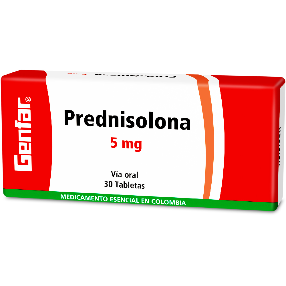 PREDNISOLONA TAB 5MG X 30  GF