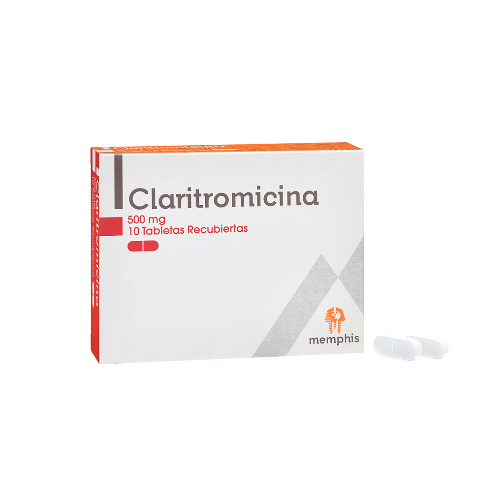 CLARITROMICINA TAB 500MG X 10 MEMPHIS