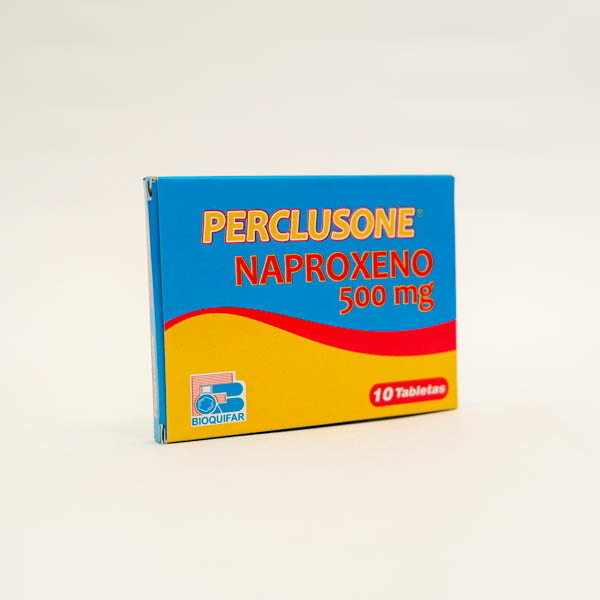 PERCLUSONE TAB 500MG X 10 NAPROX BIOQUIFAR