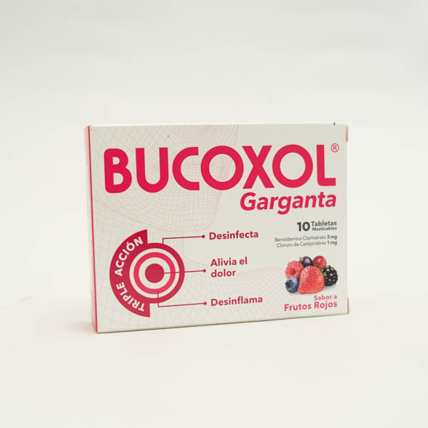 BUCOXOL TRIP ACC FRUT ROJOS X 10 LASANTE