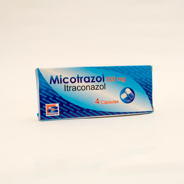 MICOTRAZOL CAP 100MG X 4 ITRACONAZOL BIOQUIFAR