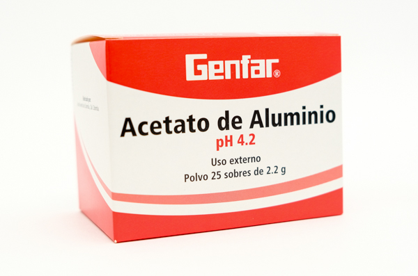 ACETATO ALUMINIO SOBRES X 25  GF