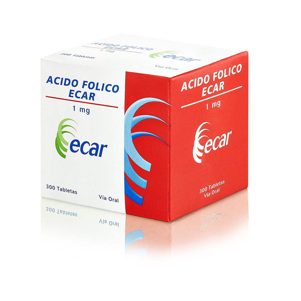 ACIDO FOLICO TAB 1MG X 300  ECAR