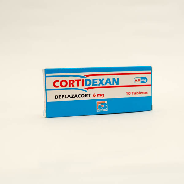 CORTIDEXAN TAB 6MG X 10  DEFLAZACORT  BIOQUIFAR