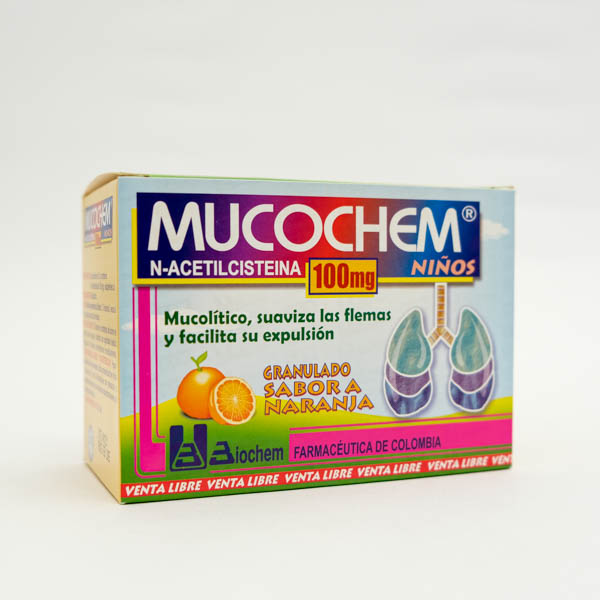 MUCOCHEM GRANUL SOBRES 100MG X 30  BIOCHEM