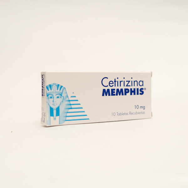 CETIRIZINA TAB 10MG X 10 MEMPHIS