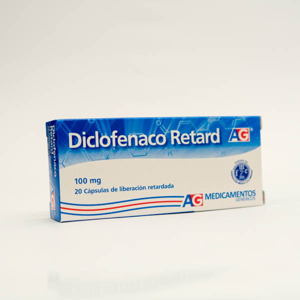 DICLOFENACO CAP 100MG X 20 AG