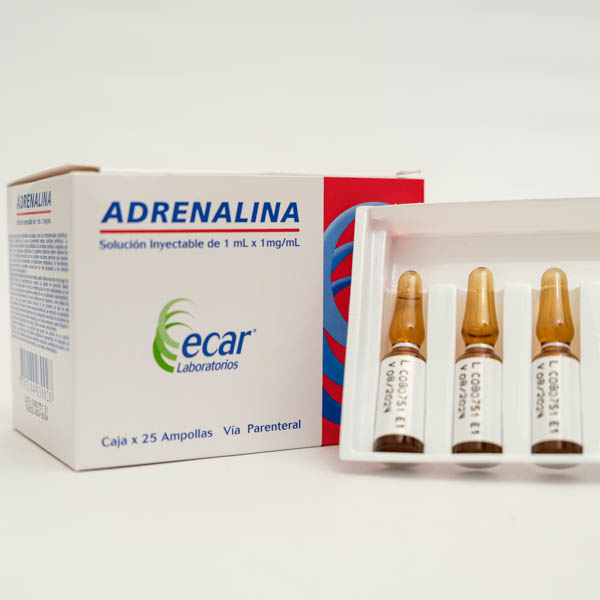 ADRENALINA AMP 1MG ML X 1  ECAR