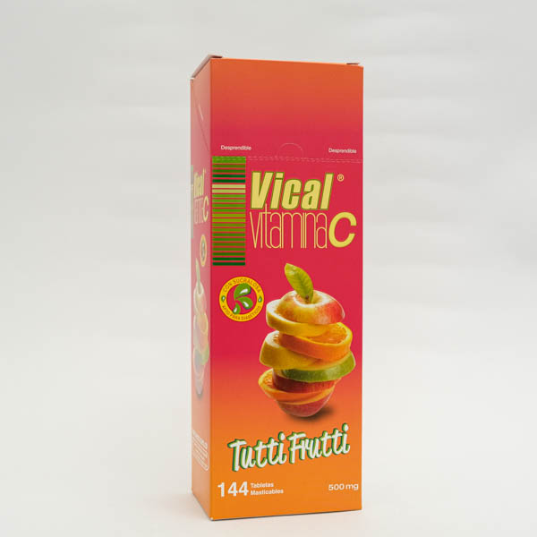 VITAMINA C TAB 500MG X 144 TUTTI FRU  ECAR