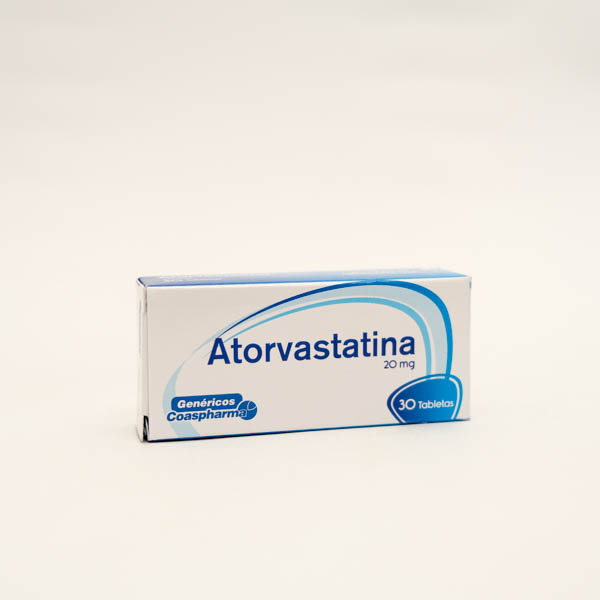 ATORVASTATINA TAB 20MG X 30  PC