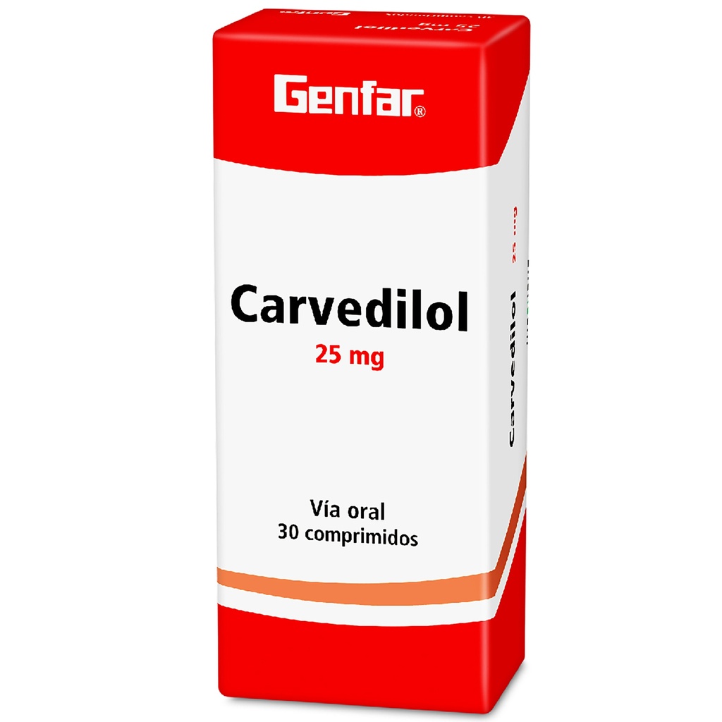 CARVEDILOL TAB 25MG X 30 GF