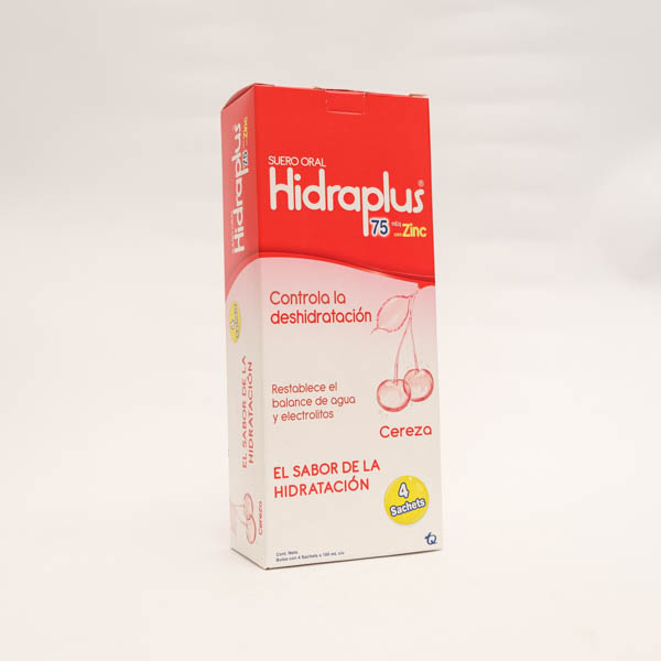 HIDRAPLUS 75 ZINC CEREZA X 4 SACHET MK