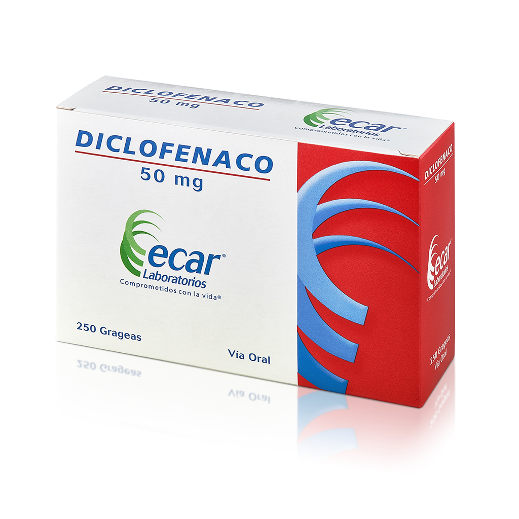 DICLOFENACO TAB 50MG X 250  ECAR