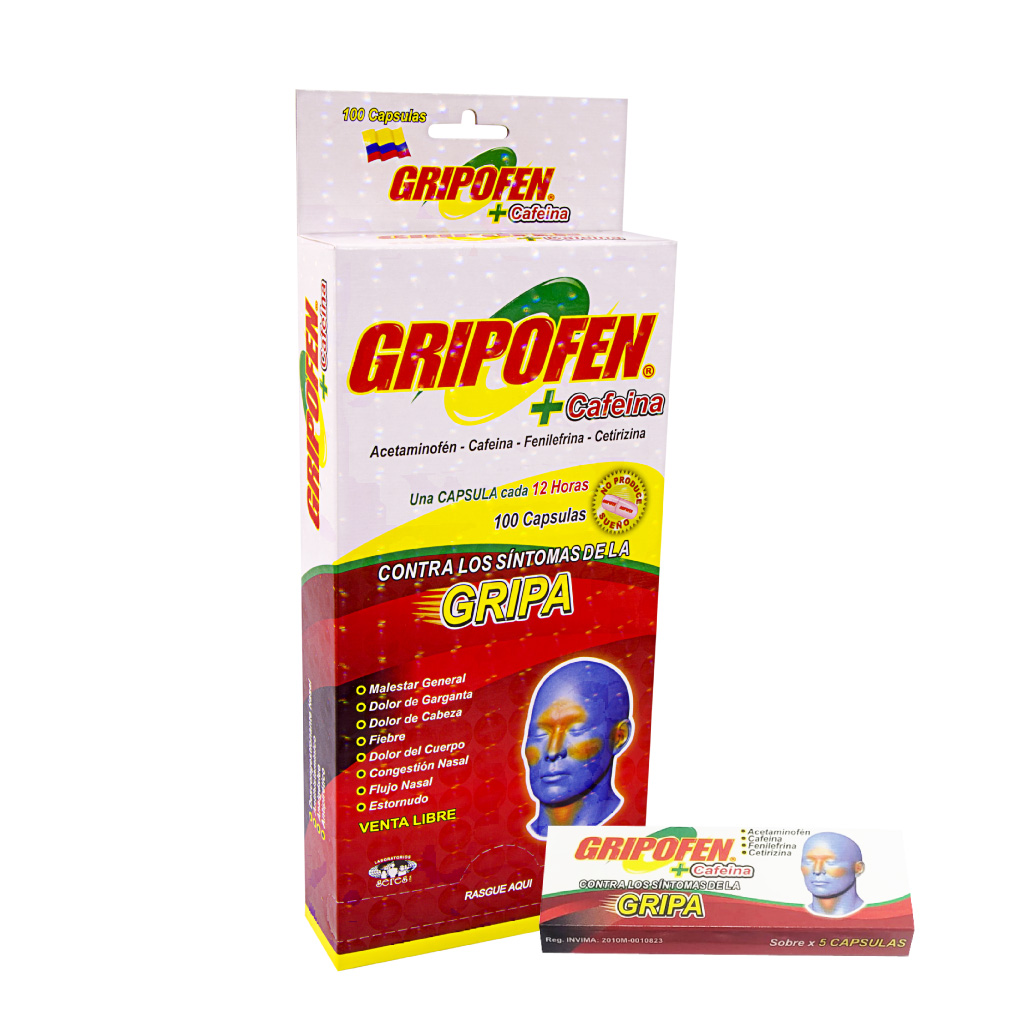 GRIPOFEN CAFEINA CAP X 100  SERES